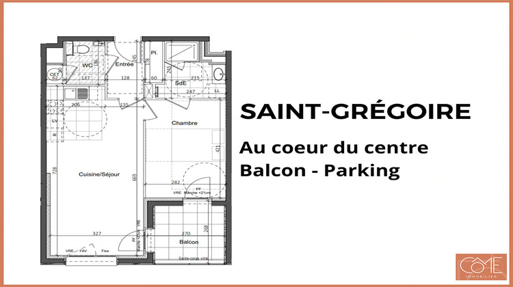 Ma-Cabane - Vente Appartement SAINT-GREGOIRE, 47 m²