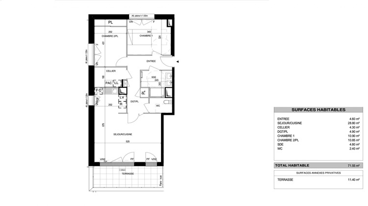 Ma-Cabane - Vente Appartement Saint-Herblain, 71 m²