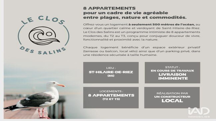 Ma-Cabane - Vente Appartement Saint-Hilaire-de-Riez, 64 m²