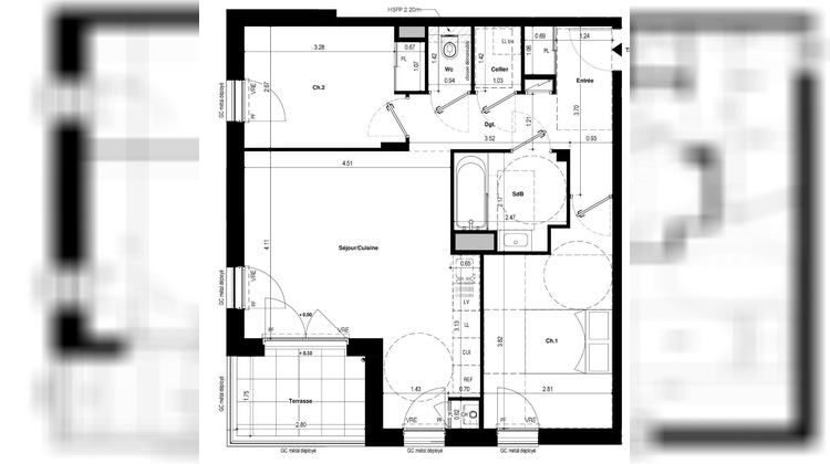 Ma-Cabane - Vente Appartement SAINT-JACQUES-DE-LA-LANDE, 61 m²