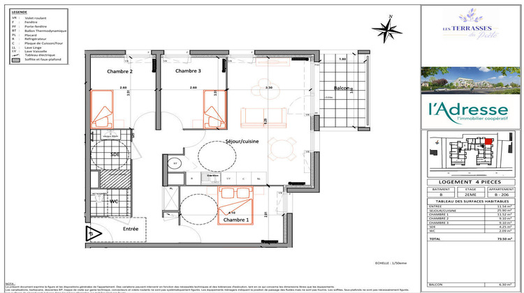 Ma-Cabane - Vente Appartement SAINT-JEAN-DE-BRAYE, 73 m²