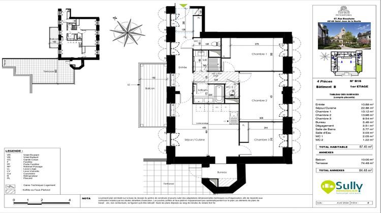 Ma-Cabane - Vente Appartement SAINT-JEAN-DE-LA-RUELLE, 87 m²