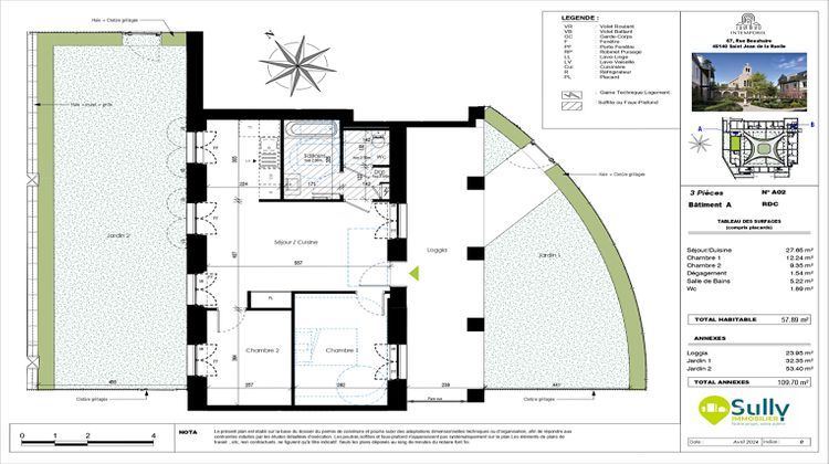 Ma-Cabane - Vente Appartement SAINT-JEAN-DE-LA-RUELLE, 57 m²