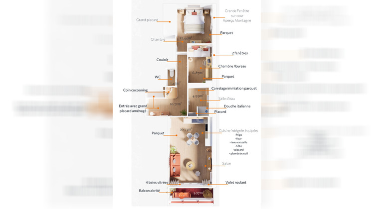 Ma-Cabane - Vente Appartement SAINT-JEAN-DE-LUZ, 57 m²