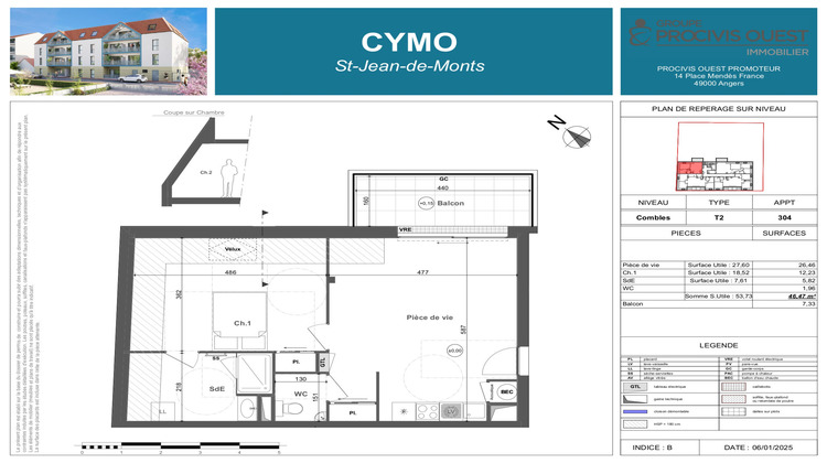 Ma-Cabane - Vente Appartement Saint-Jean-de-Monts, 53 m²