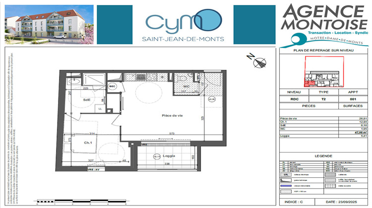 Ma-Cabane - Vente Appartement SAINT-JEAN-DE-MONTS, 47 m²