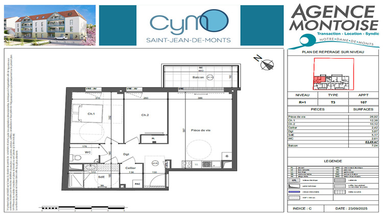 Ma-Cabane - Vente Appartement SAINT-JEAN-DE-MONTS, 63 m²