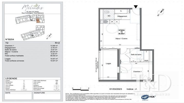 Ma-Cabane - Vente Appartement Saint-Jean-de-Védas, 49 m²