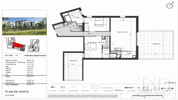Ma-Cabane - Vente Appartement Saint-Jean-de-Védas, 83 m²