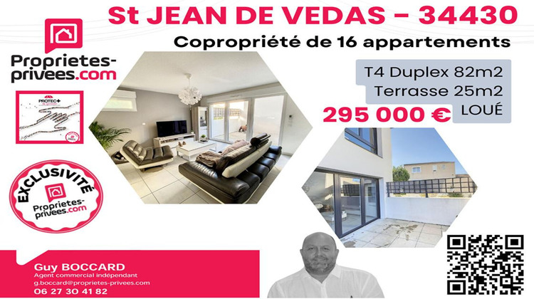 Ma-Cabane - Vente Appartement SAINT JEAN DE VEDAS, 82 m²