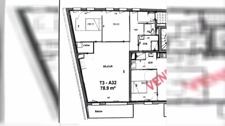 Ma-Cabane - Vente Appartement Saint-Laurent-Blangy, 79 m²