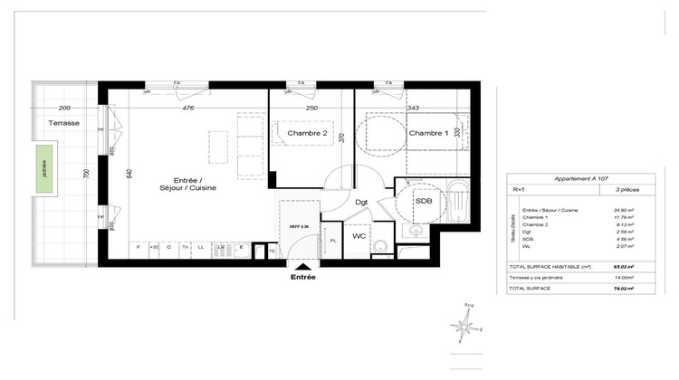 Ma-Cabane - Vente Appartement SAINT-LAURENT-DU-VAR, 65 m²