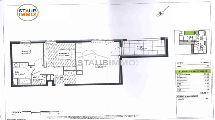 Ma-Cabane - Vente Appartement Saint-Louis, 61 m²