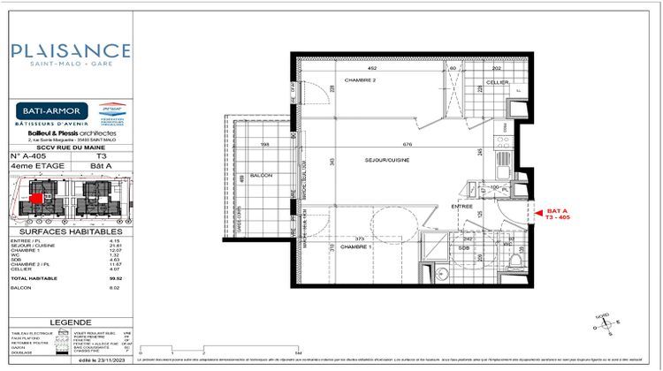 Ma-Cabane - Vente Appartement SAINT-MALO, 59 m²