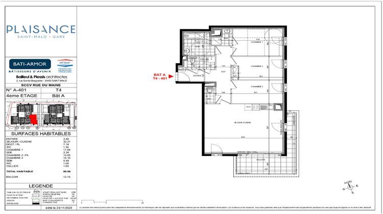 Ma-Cabane - Vente Appartement SAINT-MALO, 86 m²