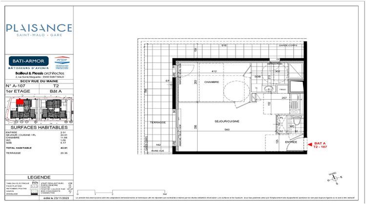 Ma-Cabane - Vente Appartement SAINT-MALO, 43 m²