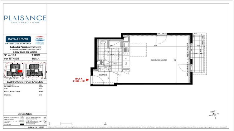 Ma-Cabane - Vente Appartement SAINT-MALO, 41 m²