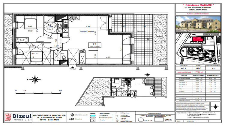 Ma-Cabane - Vente Appartement SAINT-MALO, 77 m²