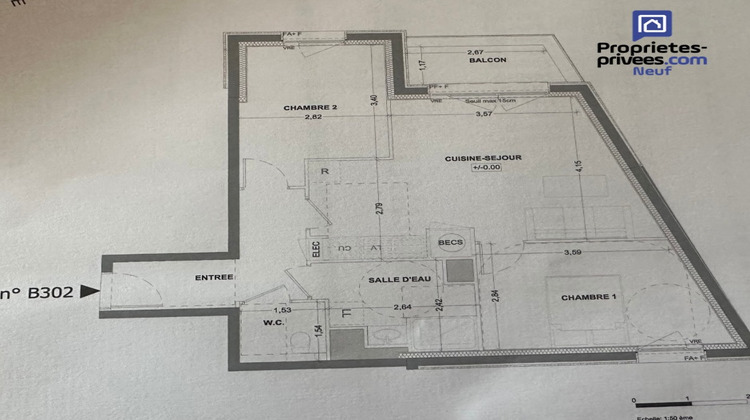 Ma-Cabane - Vente Appartement SAINT MALO, 59 m²