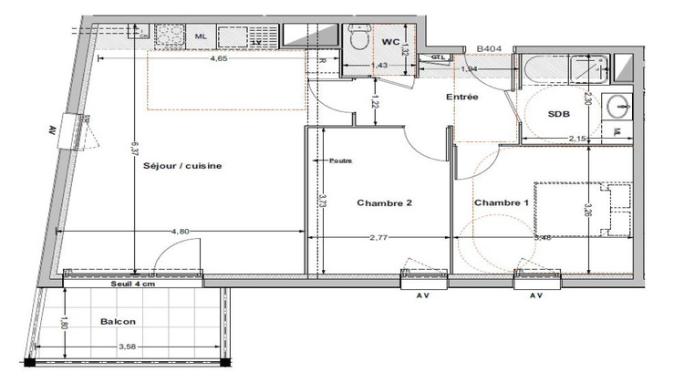 Ma-Cabane - Vente Appartement SAINT-MALO, 62 m²