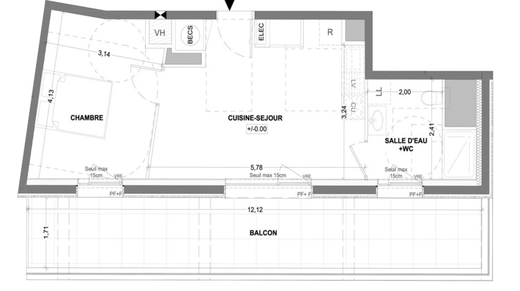 Ma-Cabane - Vente Appartement Saint-Malo, 37 m²