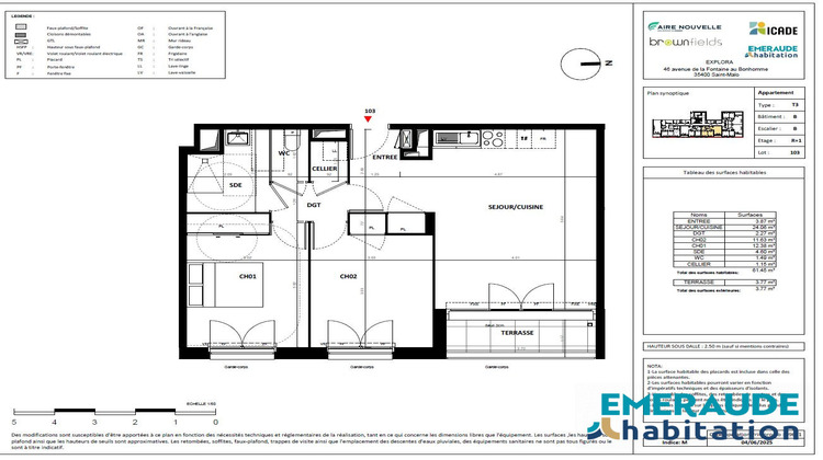 Ma-Cabane - Vente Appartement Saint-Malo, 61 m²