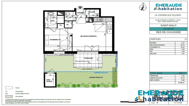 Ma-Cabane - Vente Appartement Saint-Malo, 47 m²