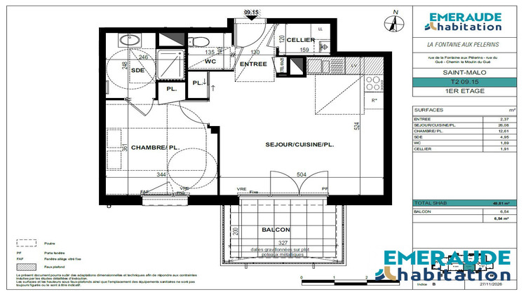 Ma-Cabane - Vente Appartement Saint-Malo, 49 m²