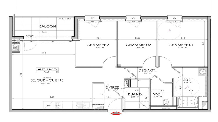 Ma-Cabane - Vente Appartement SAINT-MALO, 77 m²