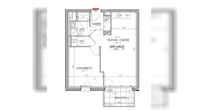 Ma-Cabane - Vente Appartement SAINT-MALO, 43 m²
