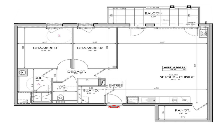 Ma-Cabane - Vente Appartement SAINT-MALO, 81 m²