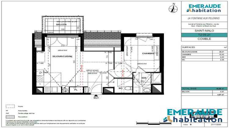 Ma-Cabane - Vente Appartement Saint-Malo, 48 m²
