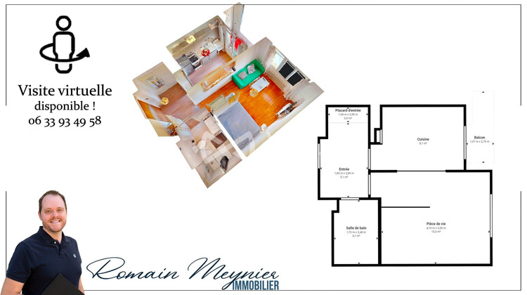Ma-Cabane - Vente Appartement Saint-Marcellin, 33 m²