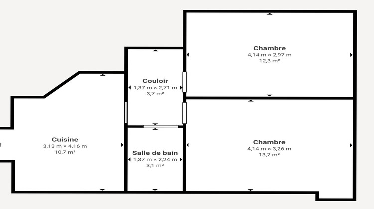 Ma-Cabane - Vente Appartement SAINT-MARTIN-D'HERES, 44 m²