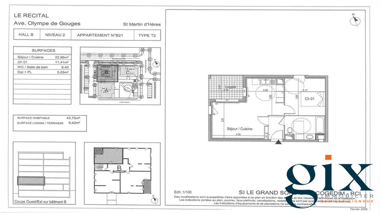 Ma-Cabane - Vente Appartement Saint-Martin-d'Hères, 43 m²