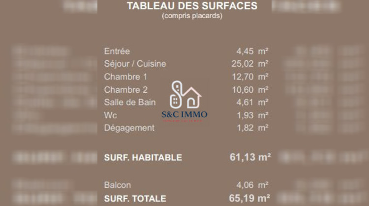 Ma-Cabane - Vente Appartement Saint-Martin-du-Tertre, 61 m²