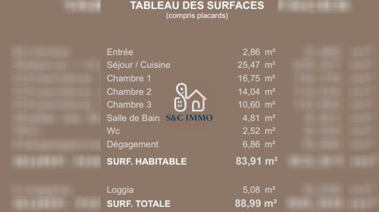Ma-Cabane - Vente Appartement Saint-Martin-du-Tertre, 83 m²