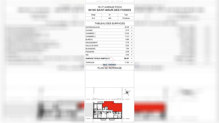 Ma-Cabane - Vente Appartement Saint-Maur-des-Fossés (), 80 m²