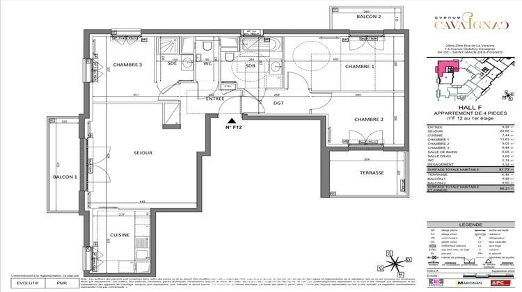 Ma-Cabane - Vente Appartement Saint-Maur-des-Fossés, 63 m²