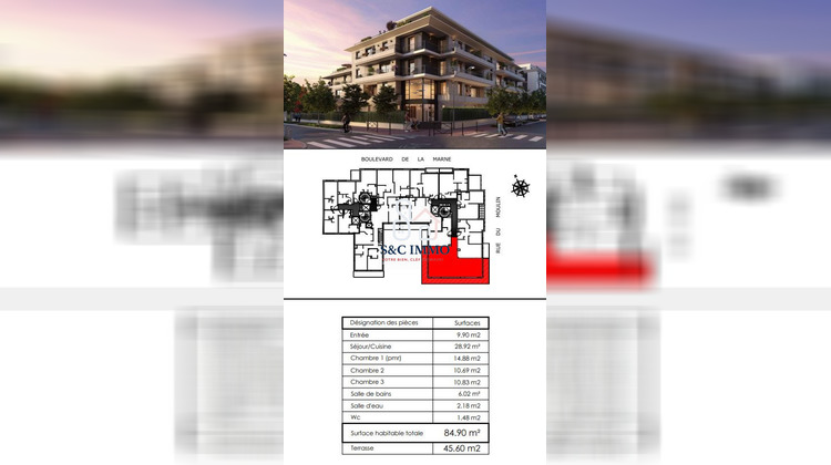 Ma-Cabane - Vente Appartement Saint-Maur-des-Fossés, 84 m²