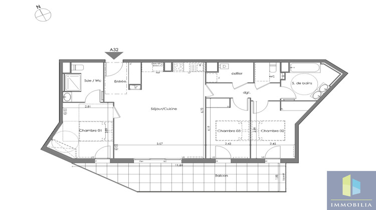 Ma-Cabane - Vente Appartement Saint-Médard-en-Jalles, 109 m²