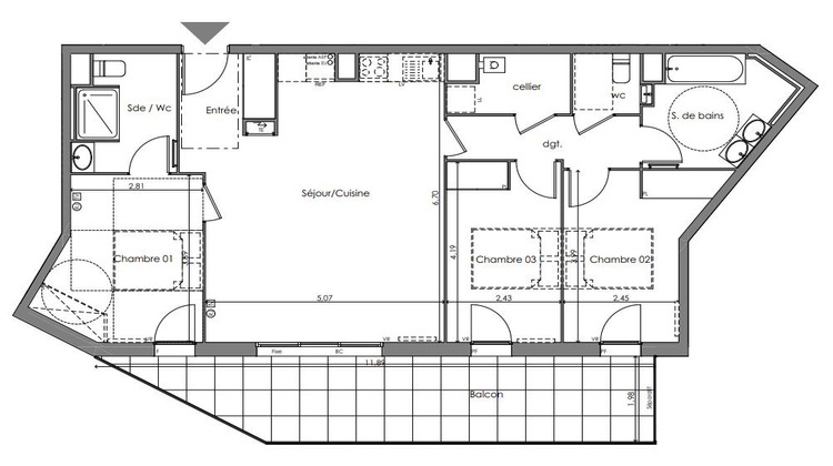 Ma-Cabane - Vente Appartement Saint-Médard-en-Jalles, 90 m²