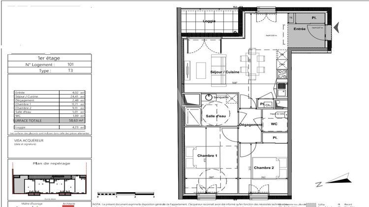 Ma-Cabane - Vente Appartement SAINT-NAZAIRE, 58 m²