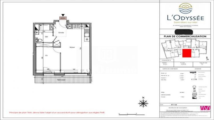 Ma-Cabane - Vente Appartement Saint-Nazaire, 44 m²