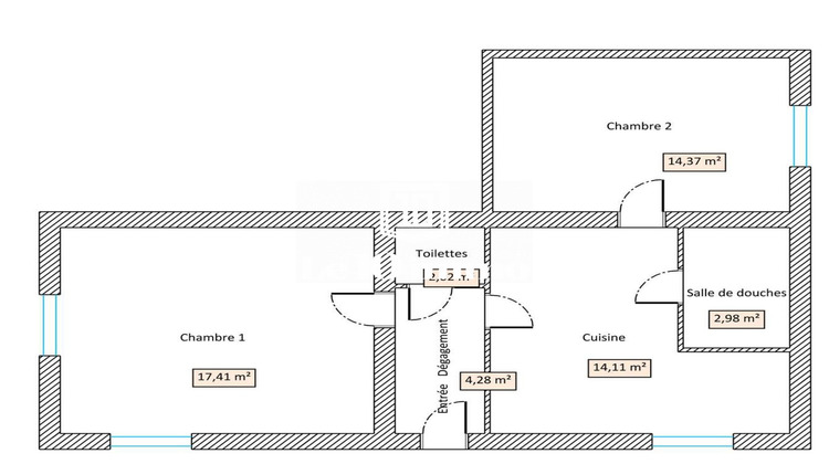 Ma-Cabane - Vente Appartement Saint-Nazaire, 55 m²