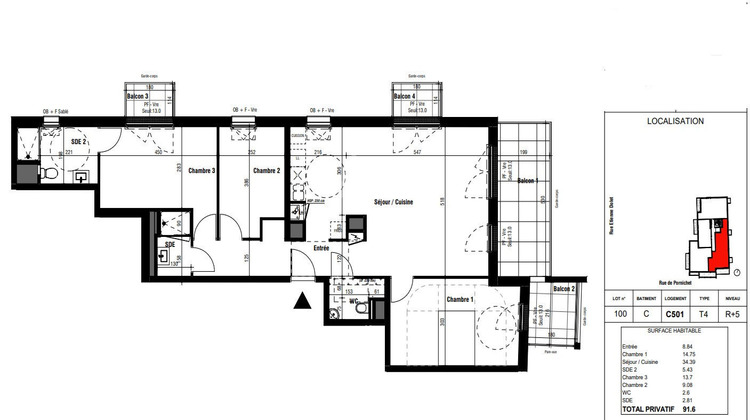 Ma-Cabane - Vente Appartement SAINT-NAZAIRE, 91 m²
