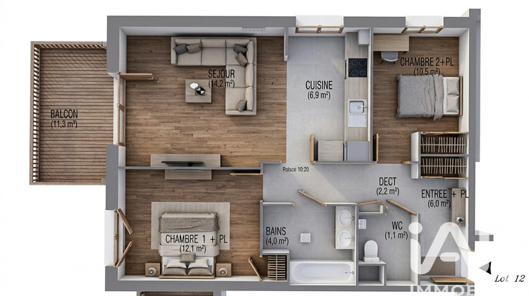 Ma-Cabane - Vente Appartement Saint-Nazaire, 65 m²