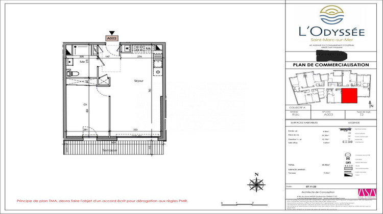 Ma-Cabane - Vente Appartement Saint-Nazaire, 45 m²