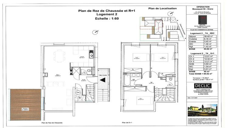 Ma-Cabane - Vente Appartement Saint-Orens-de-Gameville, 89 m²