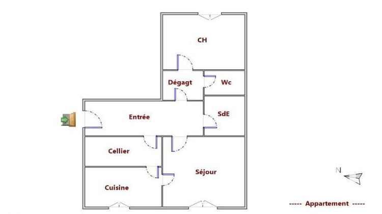 Ma-Cabane - Vente Appartement Saint-Ouen-l'Aumône, 49 m²